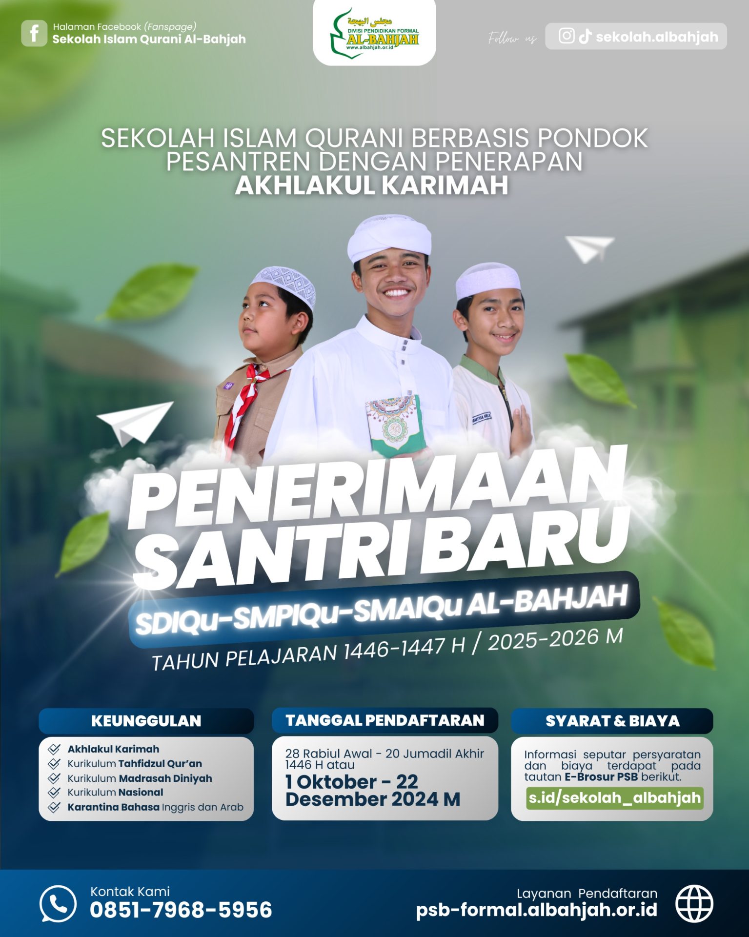 Pemberitahuan Penerimaan santri baru